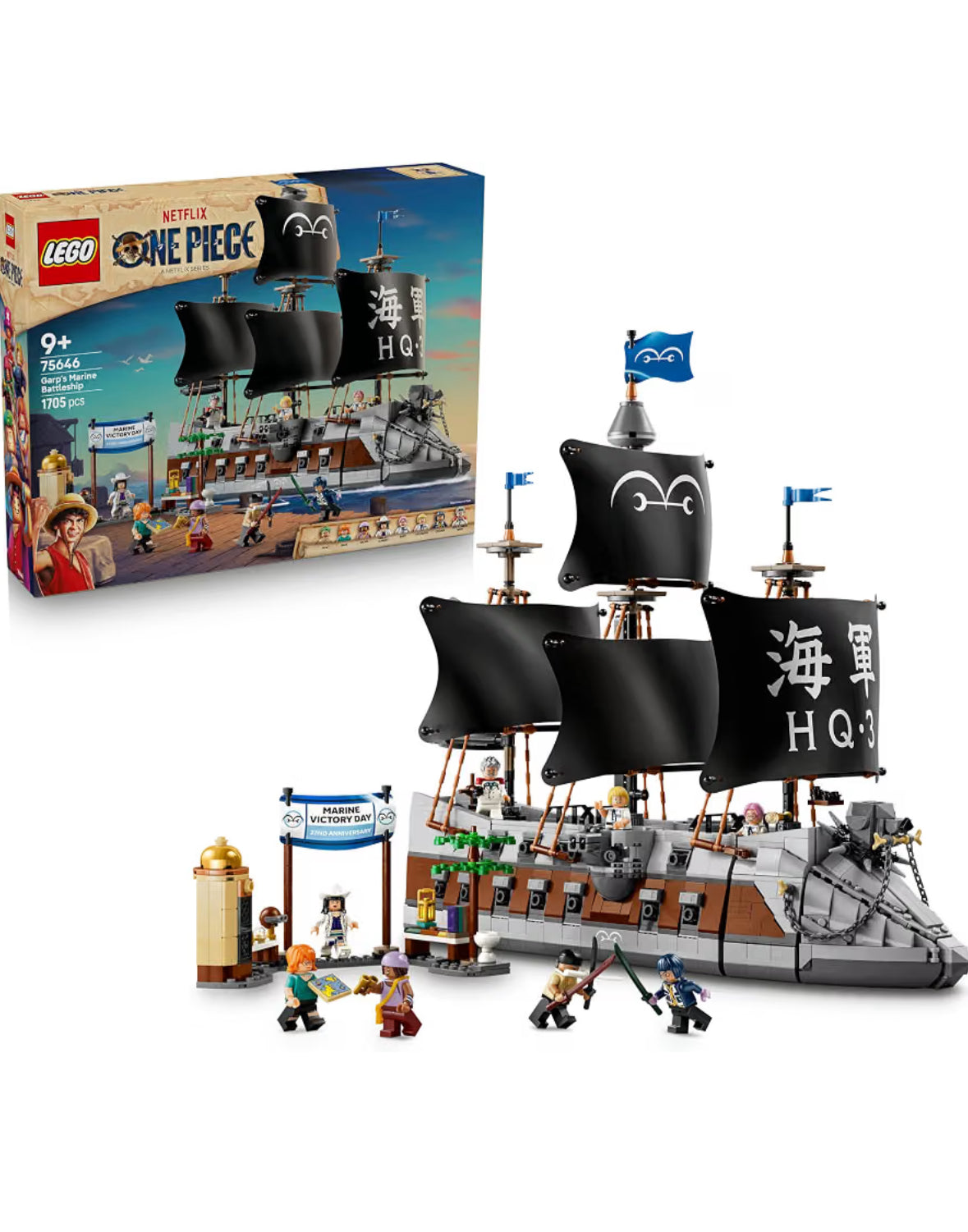 LEGO ONE PIECE Garp’s Marine Battleship (75646) Ages 9+