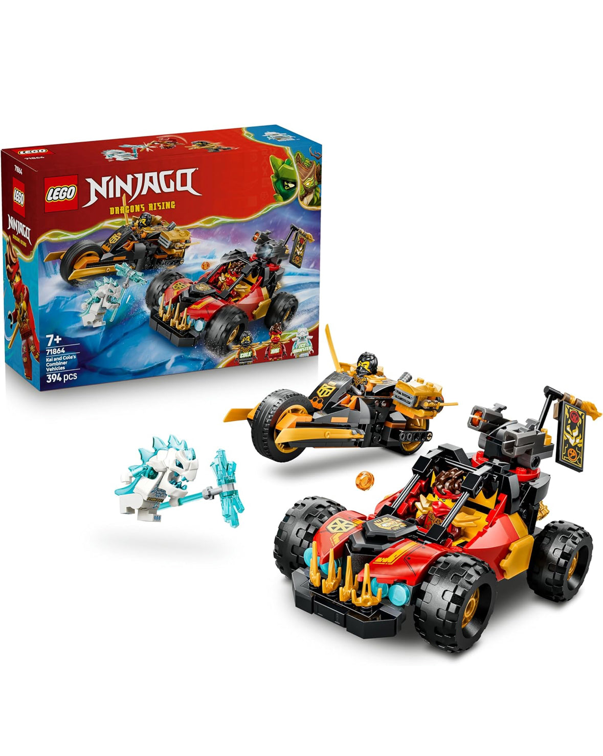 LEGO Ninjago Kai and Cole’s Combiner Vehicle (71864) Ages 7+