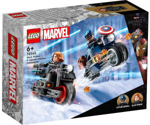 LEGO Marvel Black Widow & Captain America Motorcycles (76260) Ages 6+