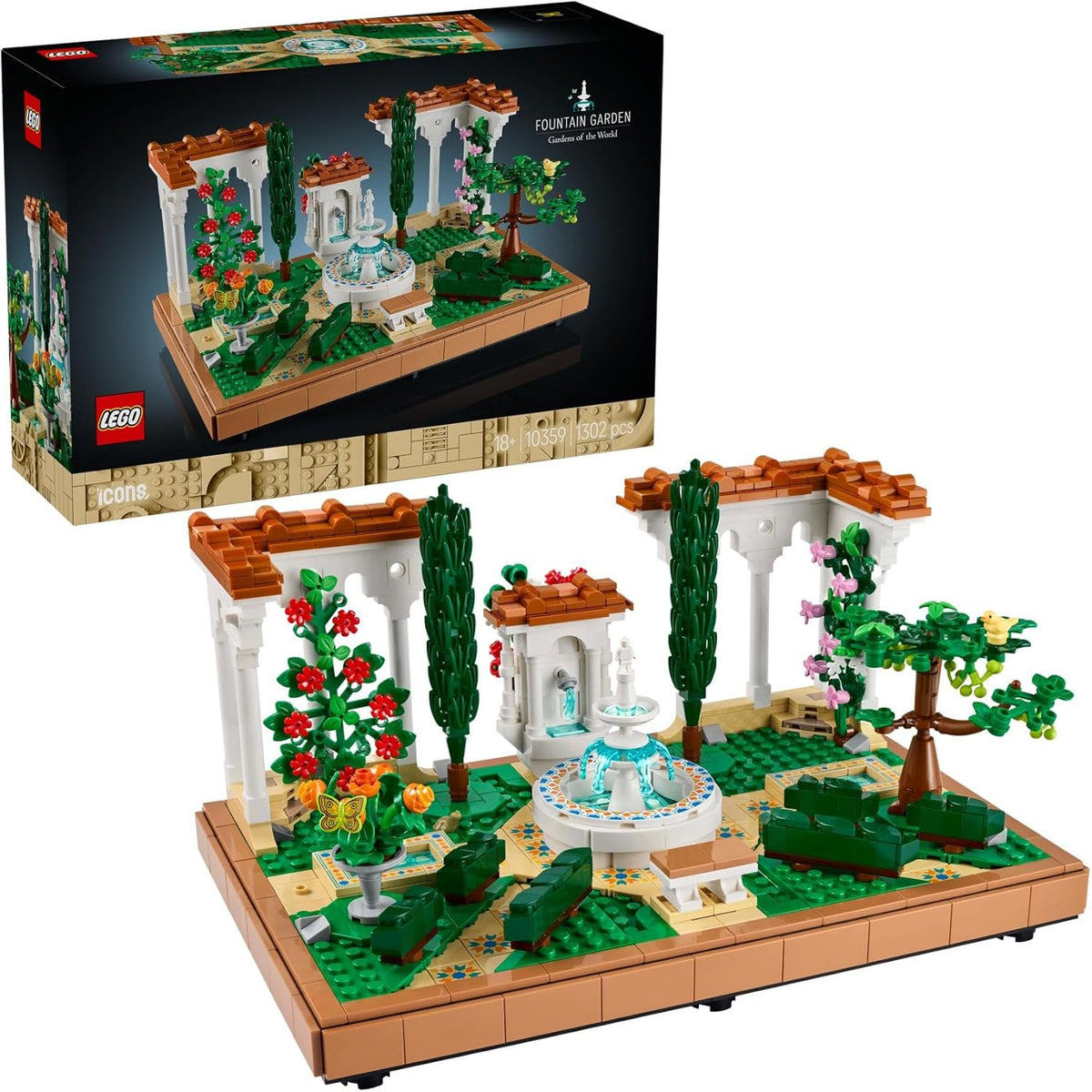 LEGO Icons Fountain Garden (10359) Ages 18+