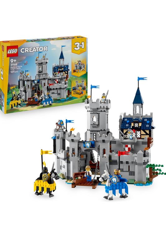 LEGO CREATOR 3in1 Medieval Horse Knight Castle (31168) Ages 9+