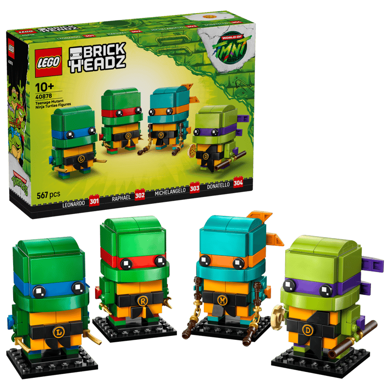 LEGO BrickHeadz Teenage Mutant Ninja Turtles Figures (40878) Ages 10+