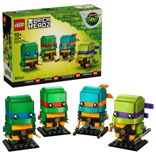 LEGO BrickHeadz Teenage Mutant Ninja Turtles Figures (40878) Ages 10+