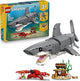 LEGO Creator 3 in 1 Fierce shark with a Treasure Chest Toy (31381) Ages 8+