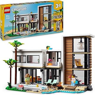 LEGO Creator 3in1 Modern House to 3-Storey City Building to Forest Cabin Set (31153) Ages 9+
