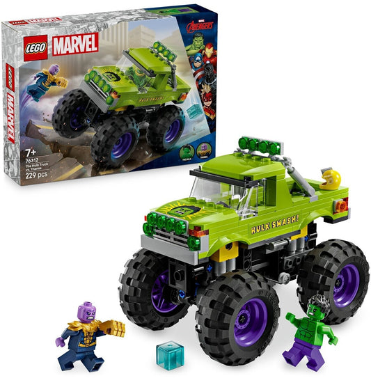 LEGO Marvel The Hulk Truck vs Thanos (76312) Ages 7+